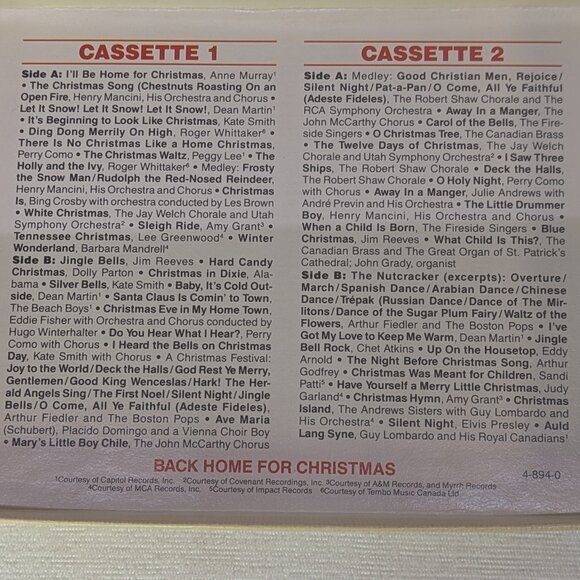 Vintage Reader's Digest Double Cassette Set Christmas Carols - Picture 5 of 5